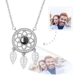 Customize Projection Photo Necklace Dream Catcher Rhinestone Creative Gifts 2